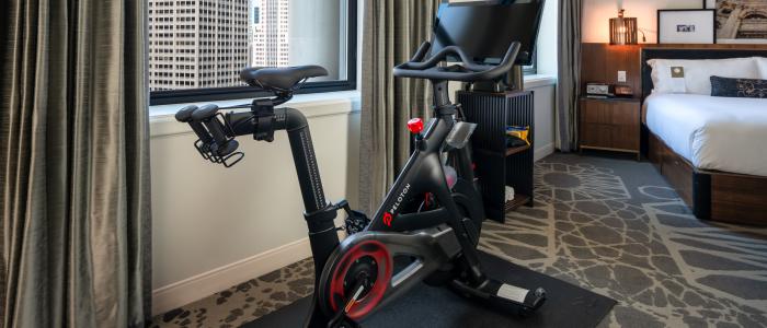 KING PELOTON WELLNESS ROOM WITH THERABODY