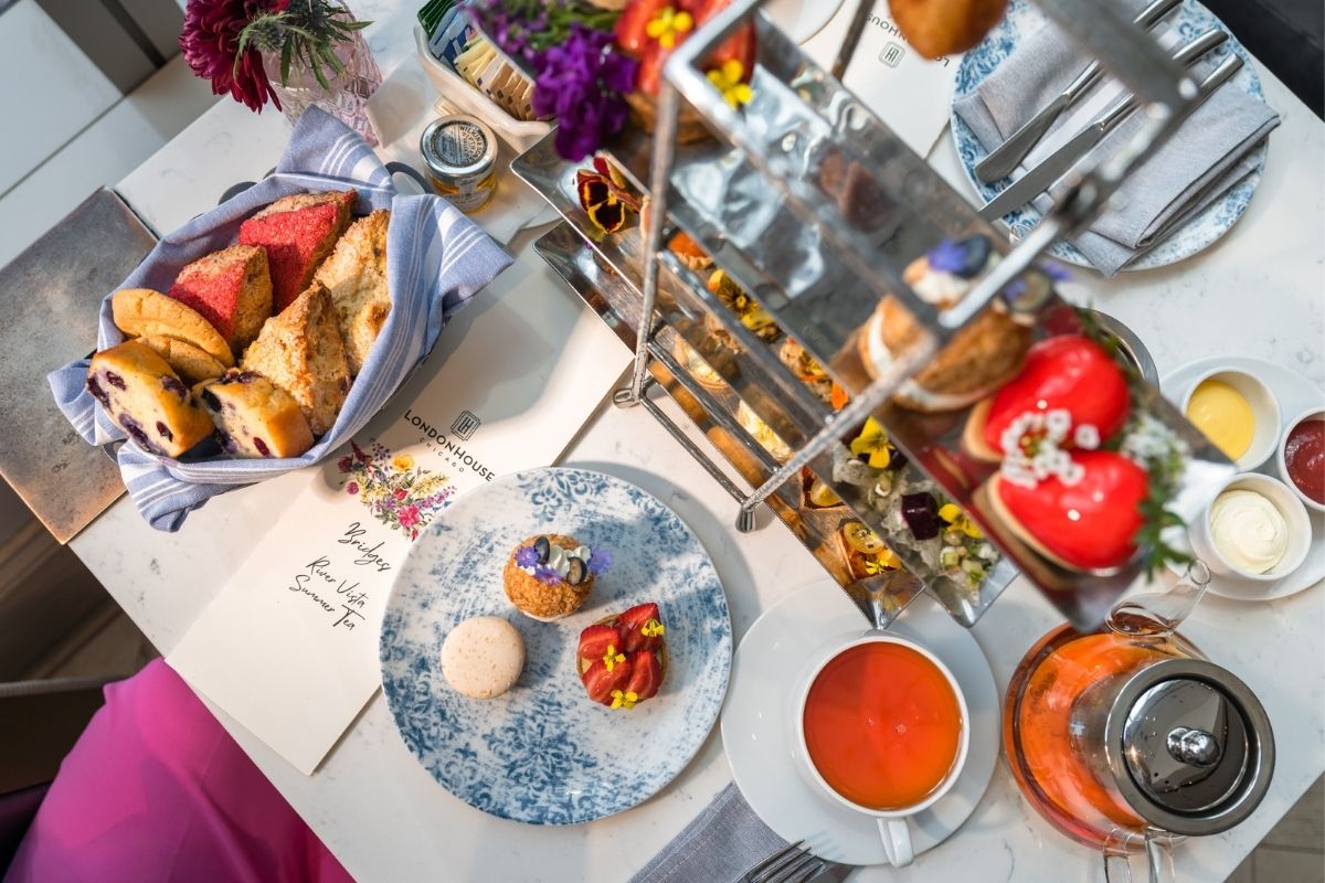 Summer Afternoon Tea in Chicago: A Garden Party on the River at LondonHouse